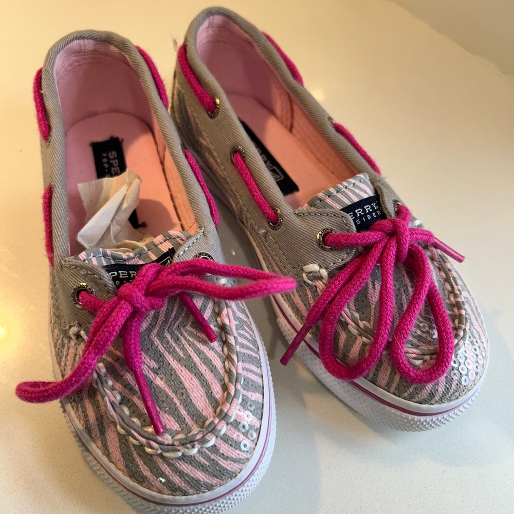 Sperry Top Sider Hot Pink Bahama 1 Eye Boat Shoe Size 9.5
